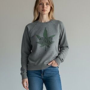 People of Leisure x Willie Nelson “Willie’s Reserve” Sweatshirt Size XL NWOT